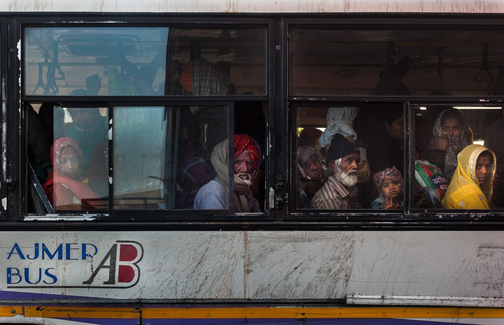 autobús en india